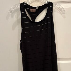 Athleta Black and White Striped Top